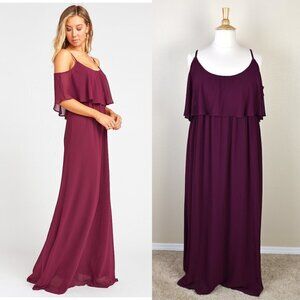 Show Me Your Mumu Caitlin Ruffle Maxi Dress